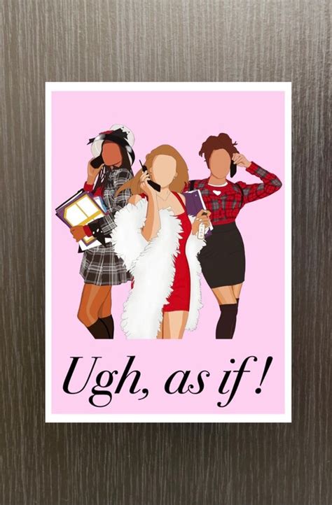 Clueless Print Card Design A4 A5 A6 A6 Postcard Etsy