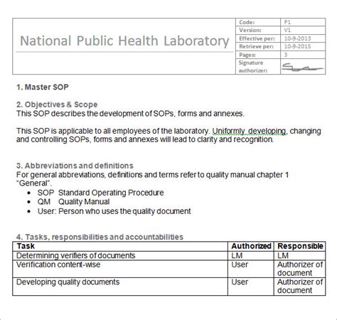 Free Sample Sop Templates In Pdf Google Docs Excel Apple