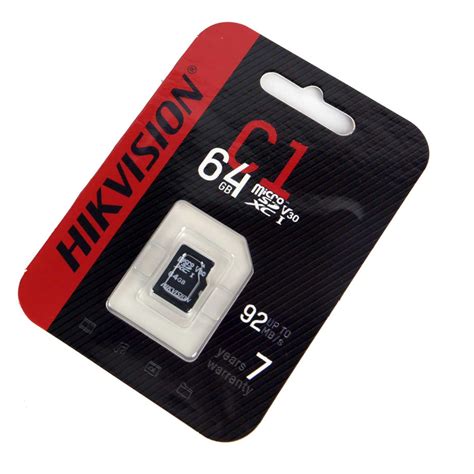 Thẻ nhớ Micro SD 64GB HIKVISION HS TF C1 STD 64G Cty tnhh công nghệ