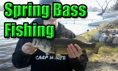 Spring Bass Fishing With A Jig Spring Bassin Youtube