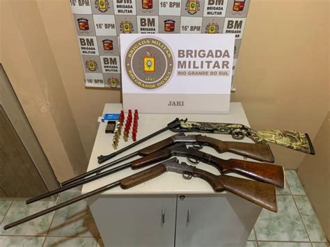 Brigada Militar Efetua Apreensão De Armas De Fogo Em Jari Brigada Militar