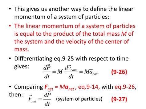 Ppt Chapter 9 Center Of Mass And Linear Momentum Powerpoint Presentation Id 1519105