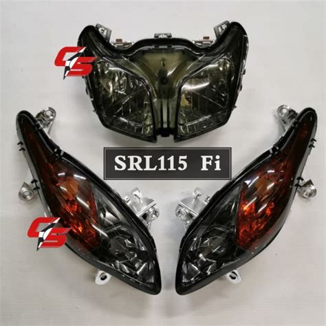 LAGENDA SRL115 FI SRL115Fi HEAD LAMP FRONT SIGNAL SET SMOKE TINTED