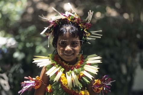 Kiribati | Girl in Traditional Costume | KI-0020.tif