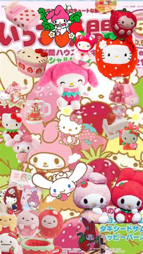 Sanrio Strawberry Sanrioaesthetic Sanriocore Hellokitty Mymelody