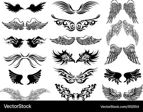wings royalty  vector image vectorstock