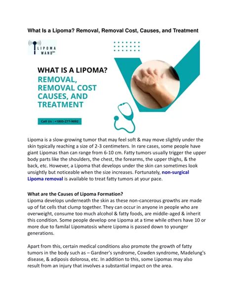 PPT What Is A Lipoma Removal Removal Cost Causes And Treatment