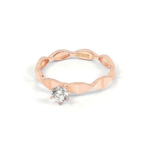 Cincin Emas HWT GOLD ETERNAL Collection CLK092 17K Rose Gold