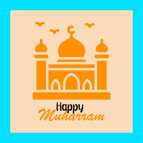 Feliz Muharram Plantilla De Publicaci N En Las Redes Sociales Vector