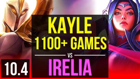 Kayle Vs Irelia Top 1100 Games 3 Early Solo Kills Kda 9211