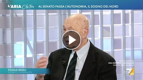 Autonomia Paolo Mieli C è un dramma chi è meridionale teme che il