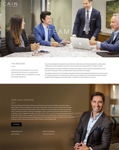 Cain Group Website Development Portfolio - KCOMM