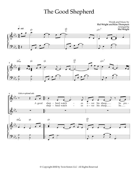 The Good Shepherd Sheet Music By Teach Simple