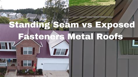 Comparing Types Of Metal Roofing Standing Seam Vs Exposed 06 01 2023