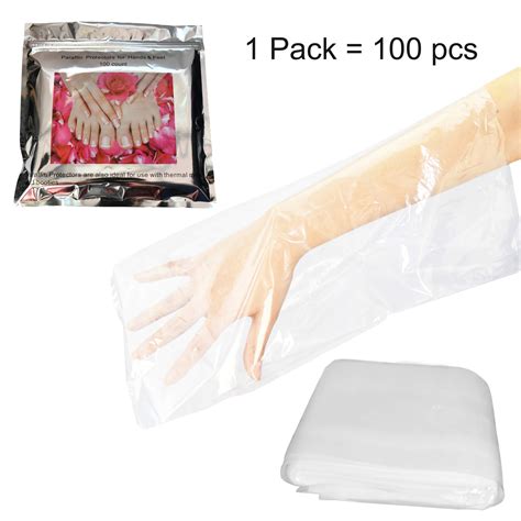 AMT 100 Counts Paraffin Wax Bags For Hands And Feet Plastic Paraffin