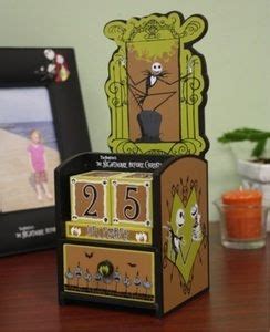 Nightmare Before Christmas Wooden Perpetual Calendar Jack Skellingt