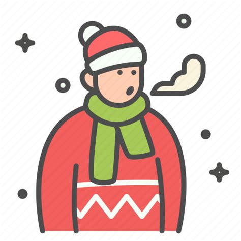 Winter Sweater Cold Breath Wheater Icon Download On Iconfinder