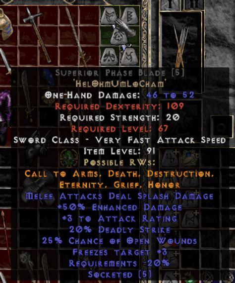 The Best Runeword That I Have Ever Made Rprojectdiablo2