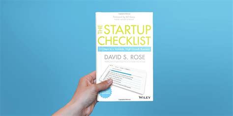 The Startup Checklist Steps To A Scalable High Growth Business