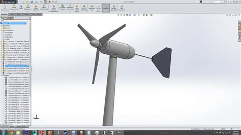 Small Wind Turbine Modeling In Solidworks Youtube