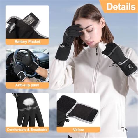 Savior Heated Glove Liners Electric Heated Thin Gloves With Remaining