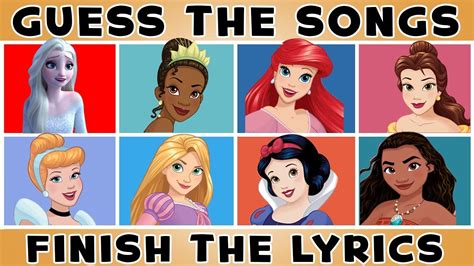 Guess The Songs Can You Finish The Lyrics Of These Disney Songsfinish