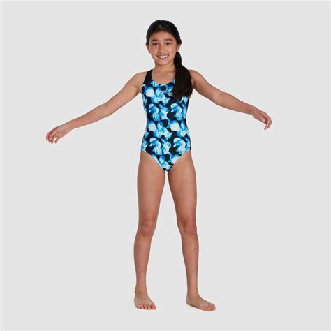 Speedo Girls Allover Splashback Swimsuit Rebel Sport