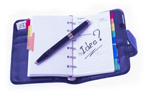 In a diary and a black pen stock image. Image of notebook - 26742883