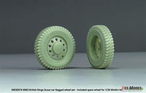 Buy WW2 British Dingo Mk Ib Scout Car Sagged Wheel Set W Spare Tire