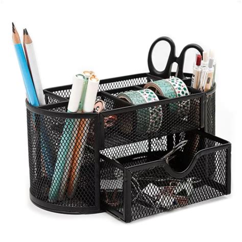 9059 Big Mesh Pen Holder Desk Organizer Shopee Philippines