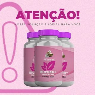 1 Pote Biotina Vitamina Para Cabelo Skin Care Tratamento Para Seus