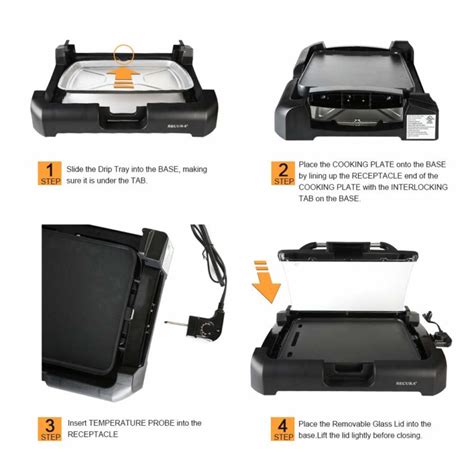 Secura Smokeless Indoor Grill 1800 Watt Electric Griddle With Reversible 2 In 1 Cast Iron Plate