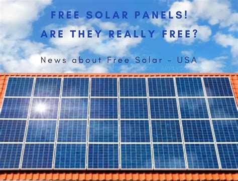 Free Solar Panels Are They Really Free In Apply Govt Grants