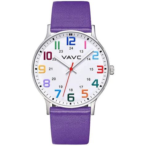 Vavc Nurse Watch Women With Color Numerals Big Dial Mm Easy To