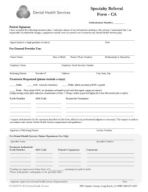 Specialty Referral Form Complete With Ease Airslate Signnow