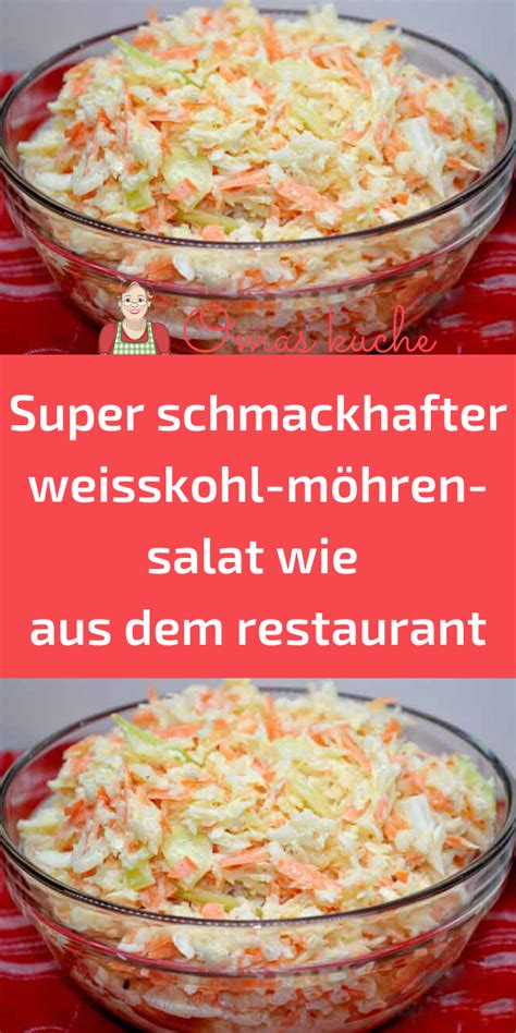 Super Schmackhafter Weisskohl M Hren Salat Wie Aus Dem Restaurant