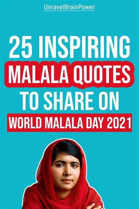 25 Inspiring Malala Quotes To Share On World Malala Day 2021 | Malala ...