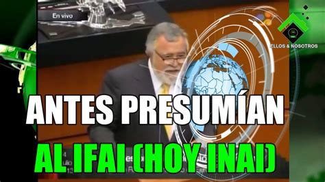 Antes la gente de Morena presumía la creación del IFAI YouTube