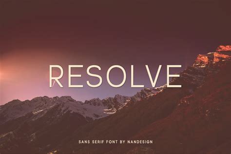 Resolve Font By Nan Design · Creative Fabrica