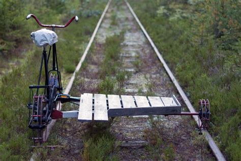 Draisine Photo Stock Image Du V Lo Railway Fond Machines