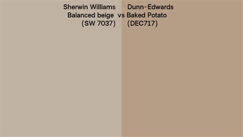 Sherwin Williams Balanced Beige Sw 7037 Vs Dunn Edwards Baked Potato