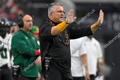 Hawaii Head Coach Todd Graham Motions Editorial Stock Photo - Stock ...