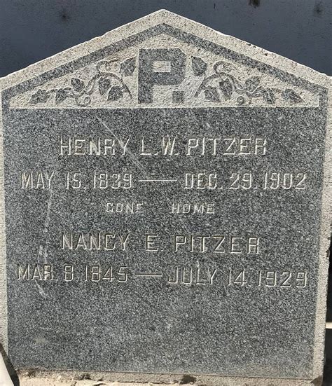 Henry Lewis Wesley Pitzer Find A Grave Memorial