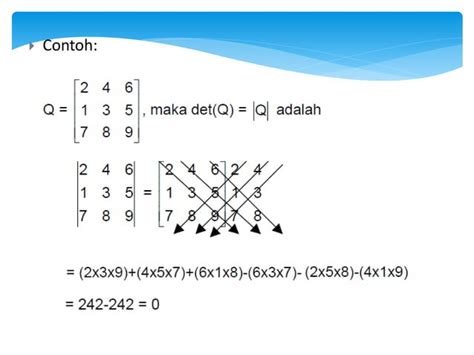 Determinan Matriks Kelas Xi Ppt