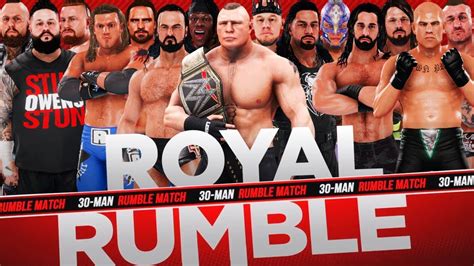 WWE Royal Rumble 2020 30 Man Royal Rumble Match WWE 2K20 YouTube