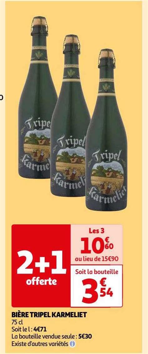 Promo Bière Tripel Karmeliet chez Auchan iCatalogue fr