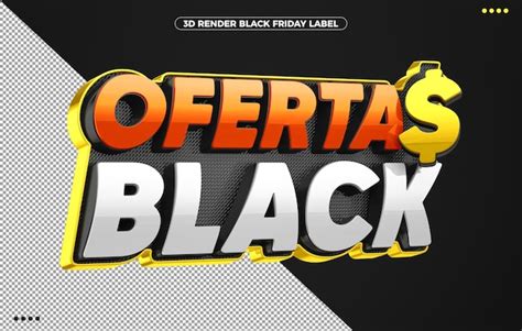 Logo Naranja Ofertas Negras Para El Viernes Negro Archivo PSD Gratis