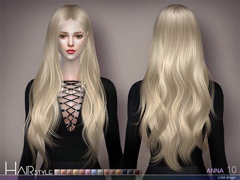 The Sims Resource Sclub Ts4 Hair Anna N10