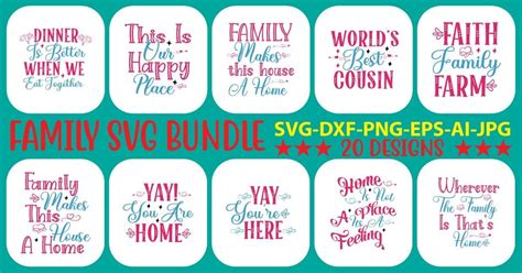 Family SVG Bundle Bundle · Creative Fabrica