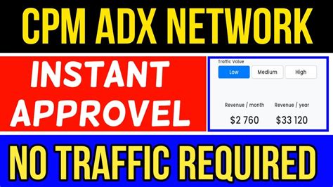 Cpm Adx Ad Network No Traffic Required Adx Network Google Adx